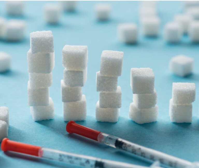 insulin and sugar cubes